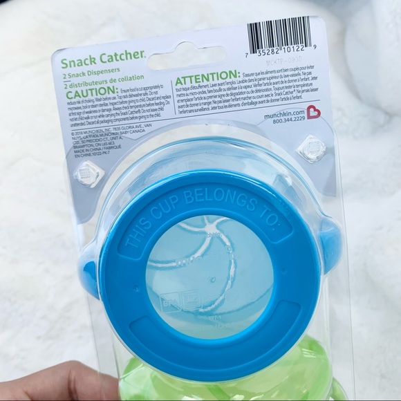 Munchkin | 2 Piece Snack Catcher - Blue/Green | Brand New - Picture 5 of 7